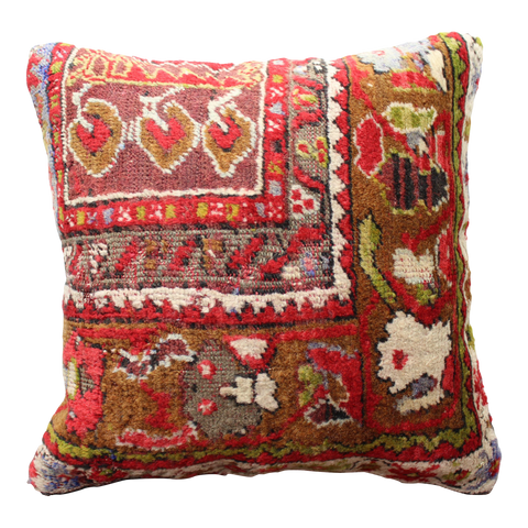 Turkish Rug Pillow  - 19.5"x19.5", #111