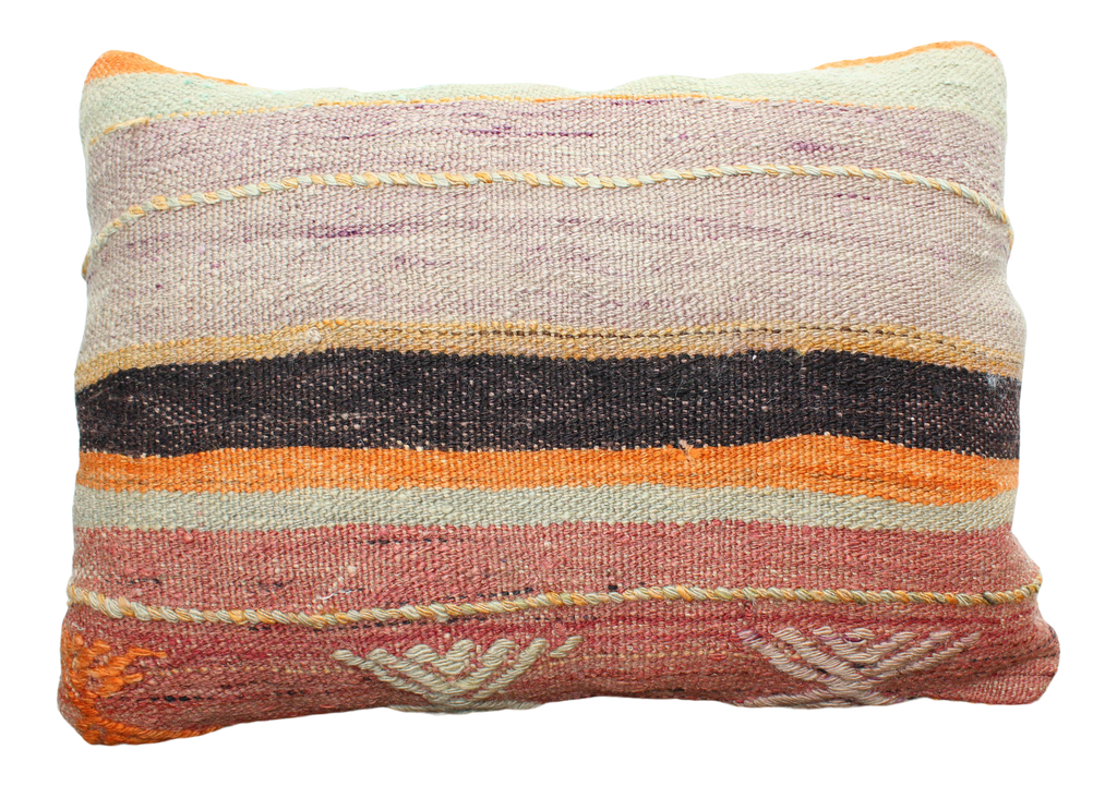 Vintage Kilim Pillow  - 13"x18.5" , #98