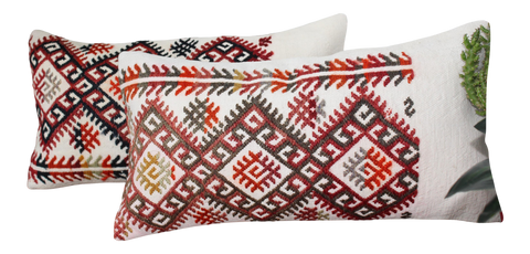 Turkish Kilim Pillow - 19.5"x19.5", #114