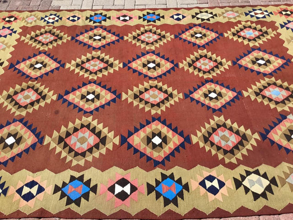 Vintage Turkish Kilim Rug - 114