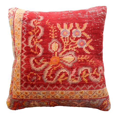 Turkish Rug Pillow - 19.5"x20", #106
