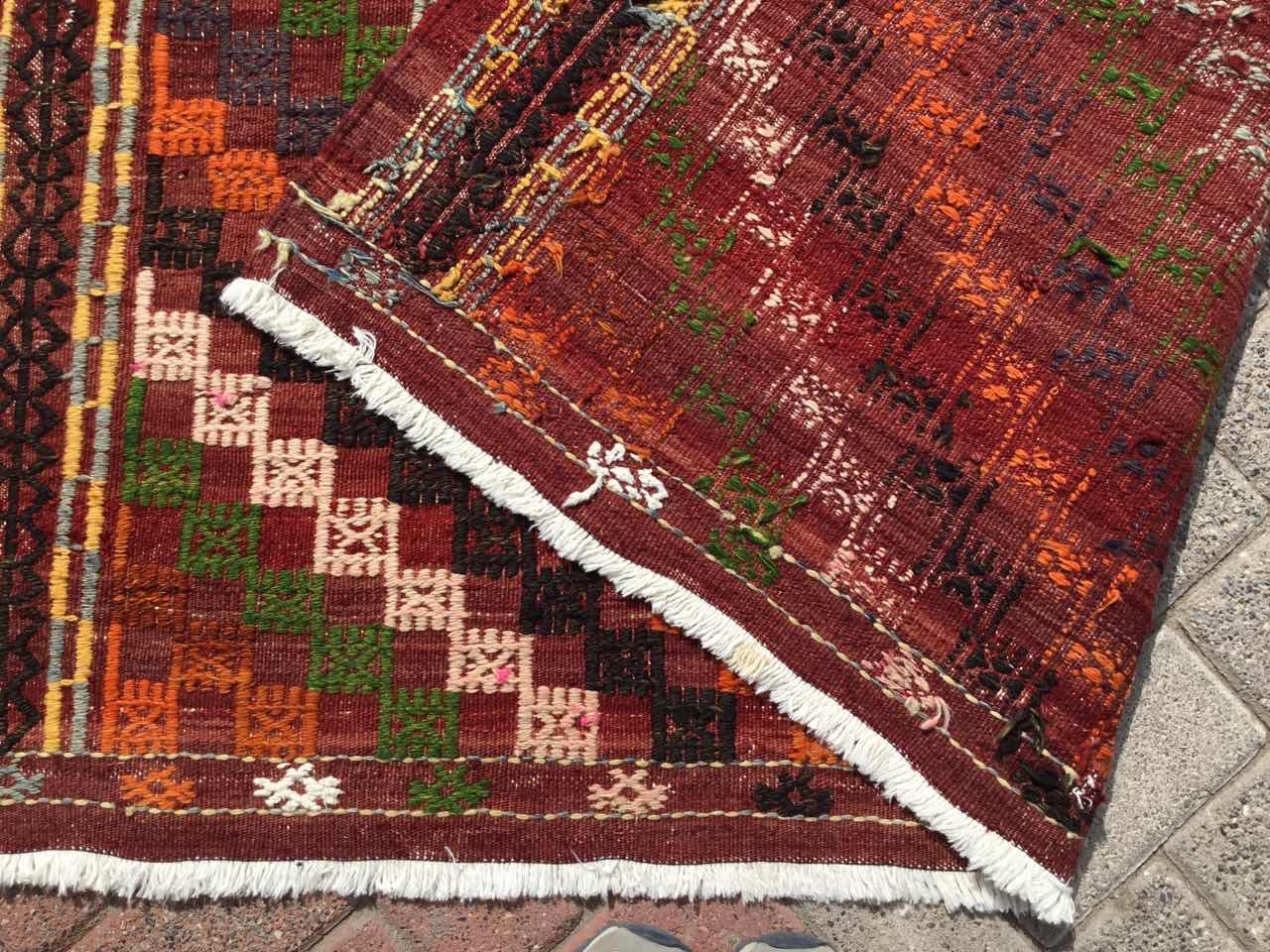 Vintage Turkish Kilim 