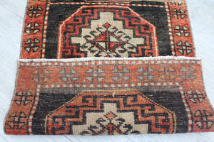 Turkish Vintage Rug 19.5" x 42", #425