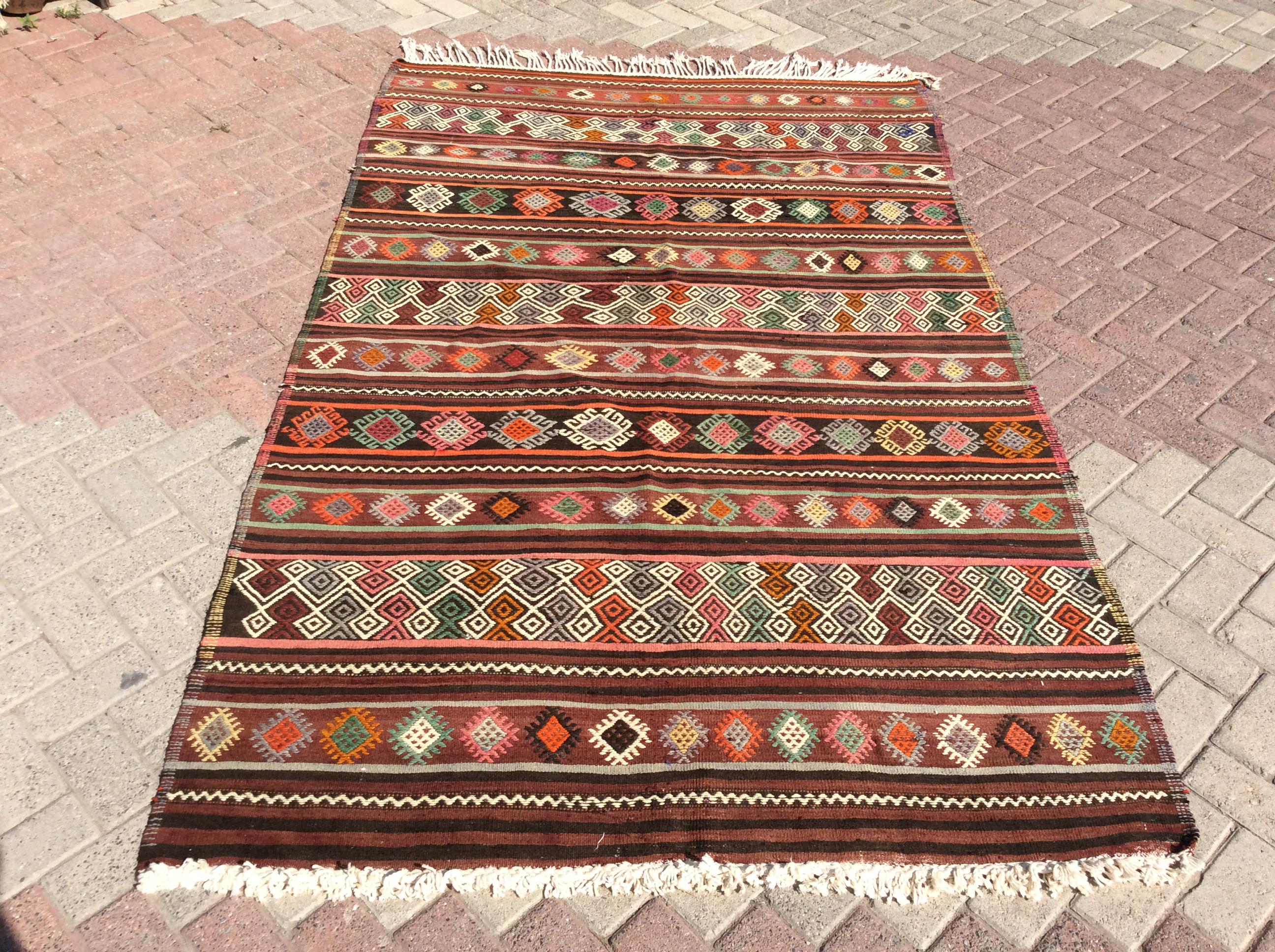 Turkish Rug, store Vintage Rug, Bohemian Rug, Area Rug, Home Decor, Wool Rug, Carpet, Kilim, 99 x 72 cm // 3.2 x 2.4 ft