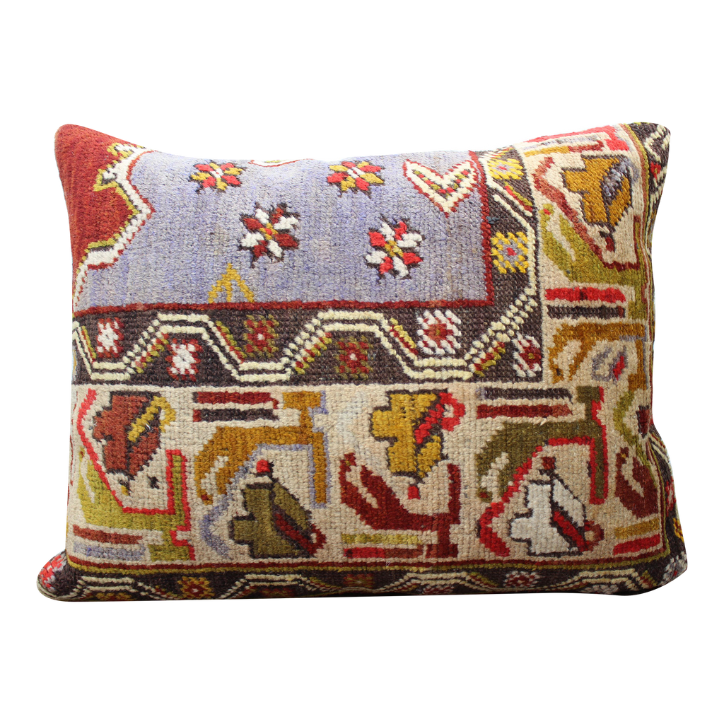 Turkish Rug  Pillow - 17.5"x22", #113