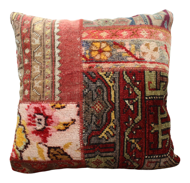 Turkish Rug Pillow  - 19.5"x19.5" #126