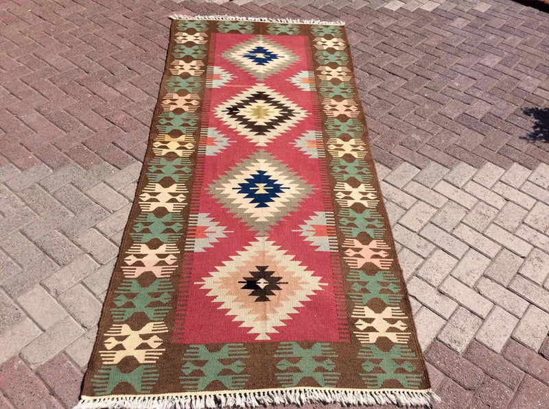 Turkish Runner Kilim - 105"x45" , #250