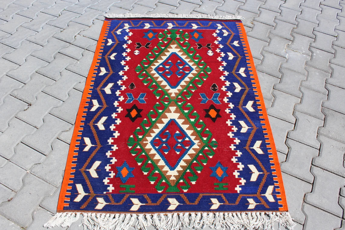 Turkish Kilim Rug - 53.5
