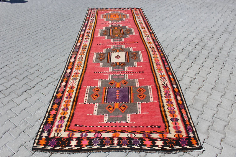 Turkish Kilim Runner - 188"x 62.5" , #355