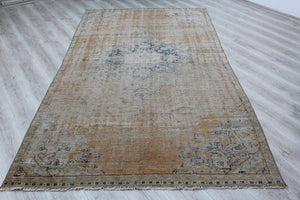 Vintage Turkish Rug " Bryd" -  65.5"x114" , #513