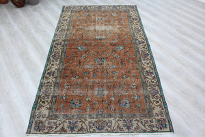 Vintage Turkish Rug "Zaim"  - 53" x 92" , #439