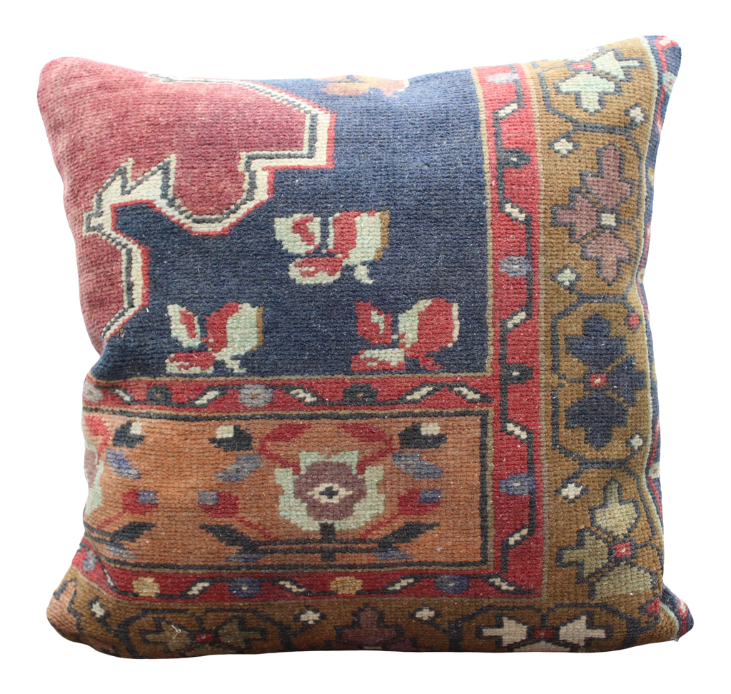 Turkish Rug  Pillow - 20”x20", #109