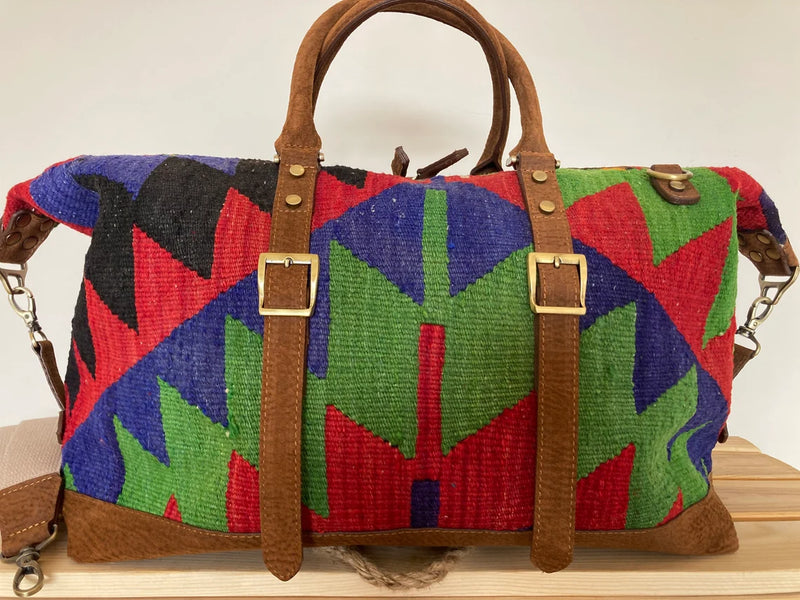 Roomy Bag for Busy Life Handmade Kilim Bag Made of Antique Kilim Rug 100%  Wool - Etsy
