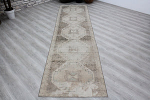 Vintage Turkish Runner Rug - 37"x 139.5" , #403