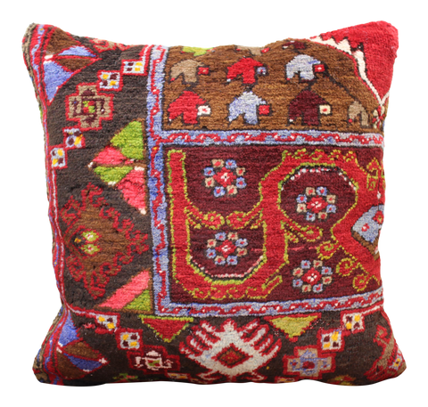 Turkish Rug Pillow - 19.5"x19.5" #104