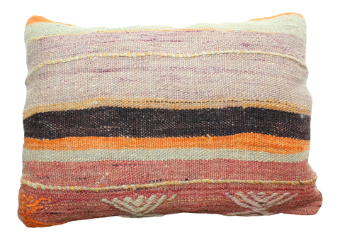 Handmade Rug Pillow 17.5" x 17.5", #90