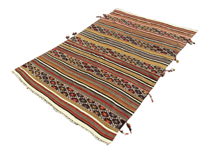 Vintage Turkish Kilim " Wacha" - 60" x 88" #646