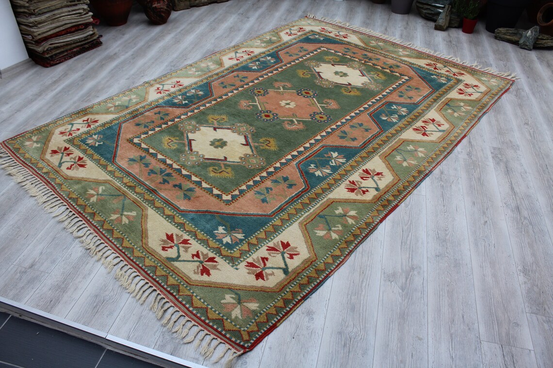 Vintage Turkish Rug - 79.5