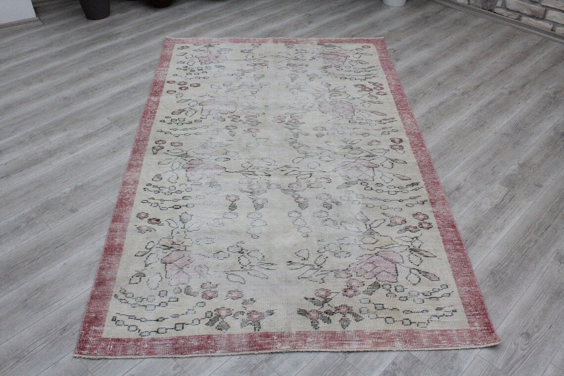 Vintage Turkish Rug - 57.5