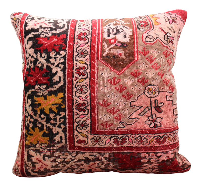 Turkish Rug Pillow  - 19.5"x20.5", #107