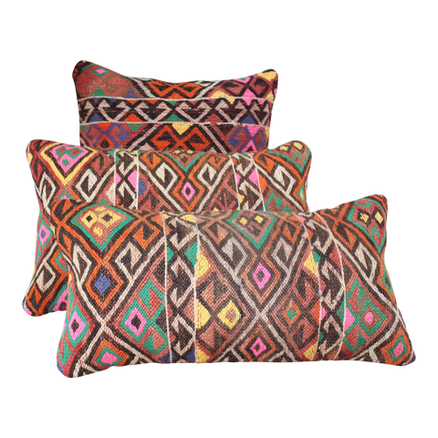 Kilim Pillows ( set of 2)  19.5" x 19.5", #89