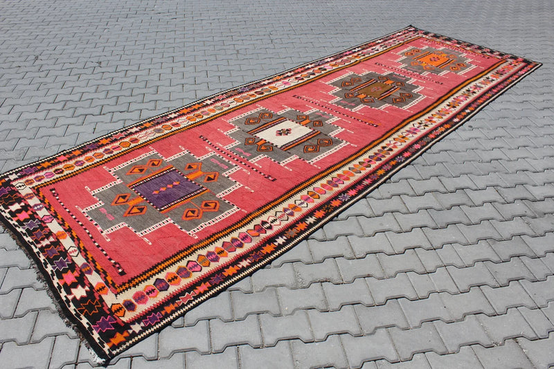 Turkish Kilim Runner - 188"x 62.5" , #355