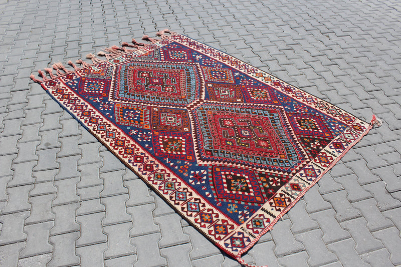 Amir - 2x7 Kilim Runner Rug - The Rug Mine - Free Shipping