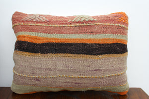 Vintage Kilim Pillow  - 13"x18.5" , #98