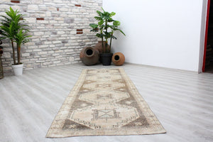 Vintage Turkish Runner Rug - 42"x 130" , #393