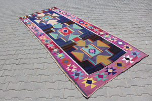 Turkish Kilim Runner - 56.5" x 143.5" , #455