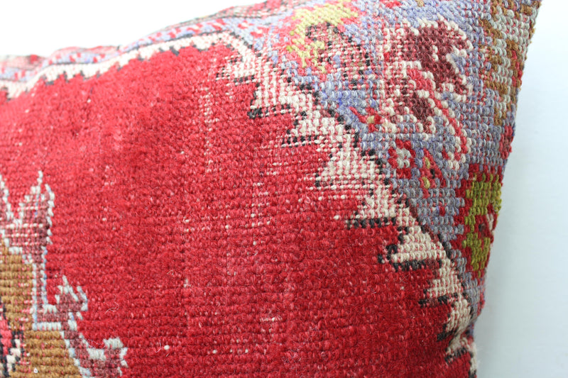 Turkish Rug Pillow - 20”x20.5, #108