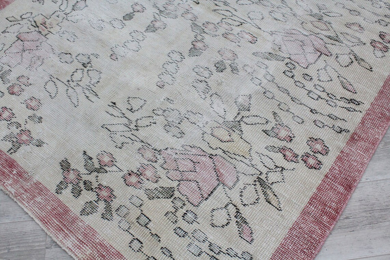 Vintage Turkish Rug - 57.5"x 93" , #392