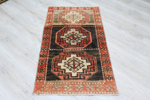 Turkish Vintage Rug 19.5" x 42", #425