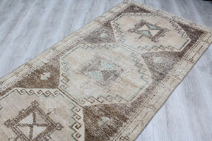 Vintage Turkish Runner Rug - 42"x 130" , #393