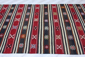 Vintage Turkish Kilim Rug -  57"x 105.5" , #500