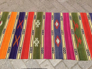 Turkish Kilim Runner - 91"x 24" , #331