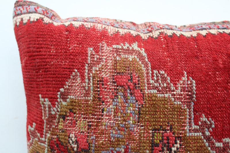 Turkish Rug Pillow - 20”x20.5, #108