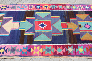 Turkish Kilim Runner - 56.5" x 143.5" , #455