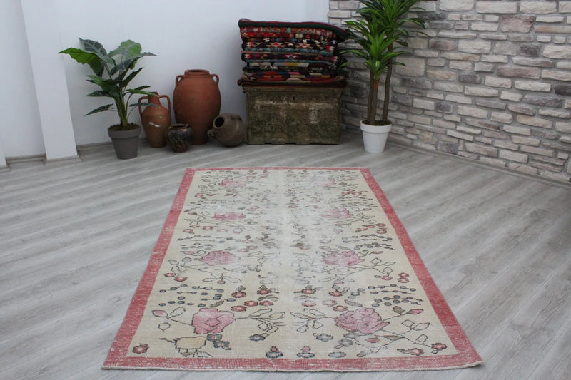 Vintage Turkish Rug - 57" x 94.5" , #412