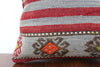 Turkish Kilim Pillow - 16"x16", #116