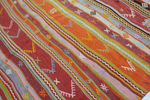 Vintage Turkish Kilim Rug - 69"x 95" , #487