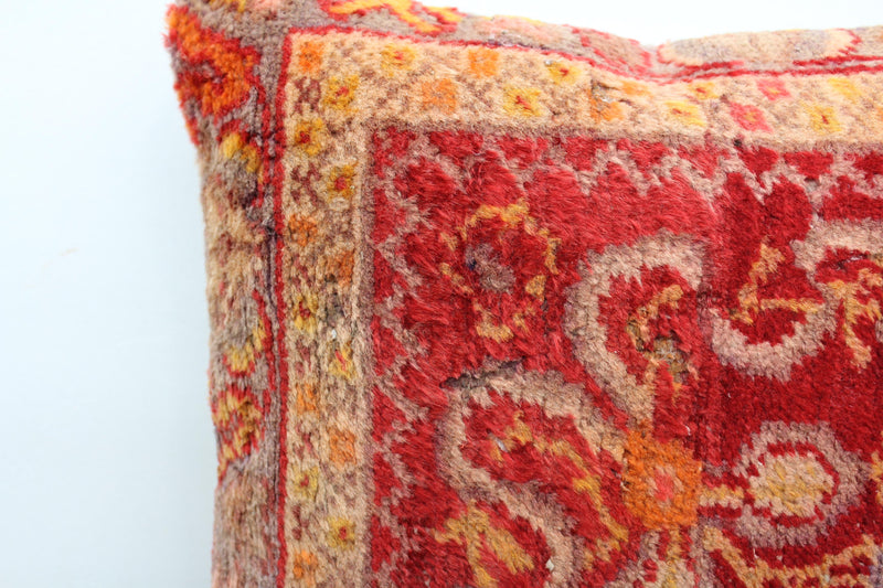 Turkish Rug Pillow  - 15.7"x 16” #127