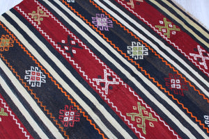 Vintage Turkish Kilim Rug -  57"x 105.5" , #500