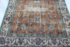 Vintage Turkish Rug "Zaim"  - 53" x 92" , #439