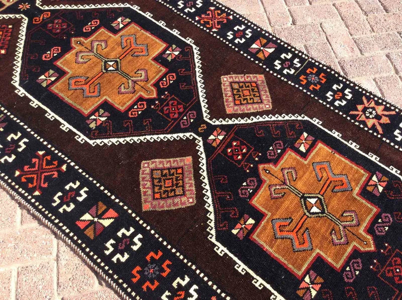 Turkish Runner Kilim Rug - 147" x 42" , #273