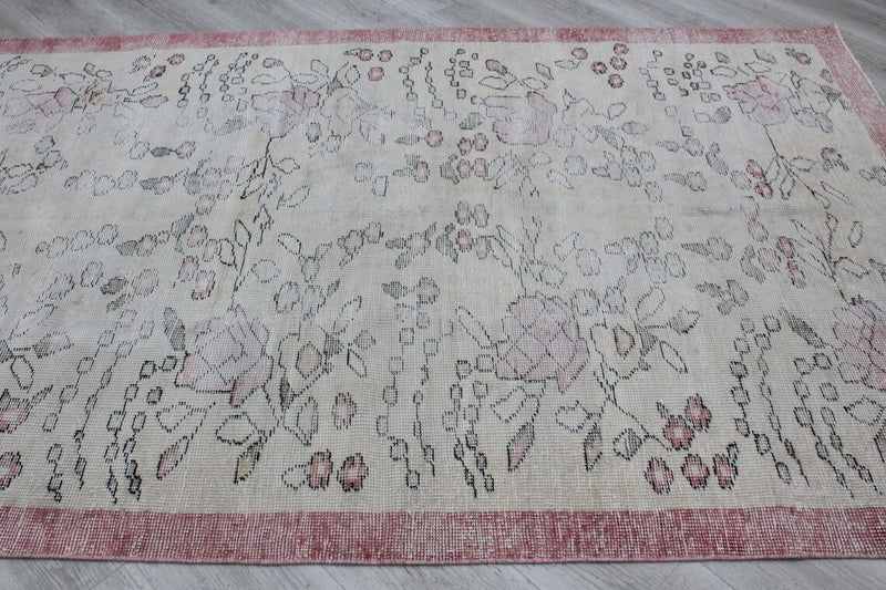 Vintage Turkish Rug - 57.5"x 93" , #392