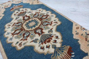 Mini Rug  "Eshta" - 17.5"x 35"  , #533