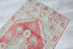 Vintage Mini Rug - 28"x 63" , #405