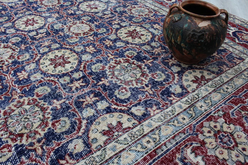 Oversize Vintage Turkish Rug "Tara" - 108.5"x145.5 , #485