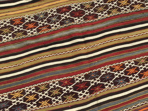 Vintage Turkish Kilim " Wacha" - 60" x 88" #646